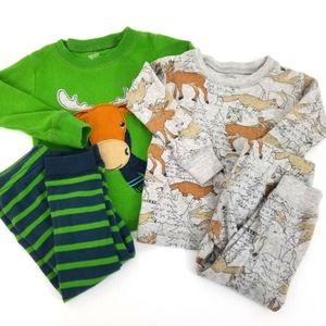 Carter's Baby Boy Cool Weather Pajamas  (lot of 4)